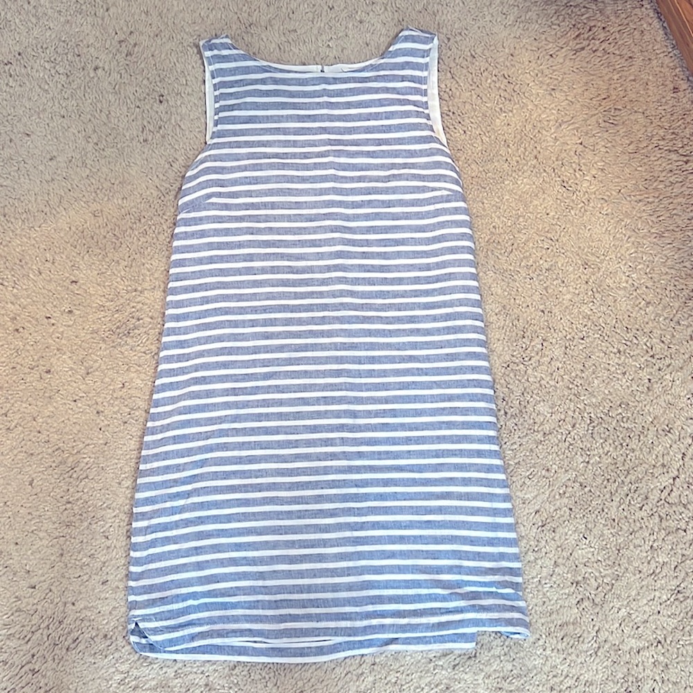 Striped linen sundress